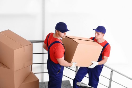Waterloo removal team preparing for a house move
