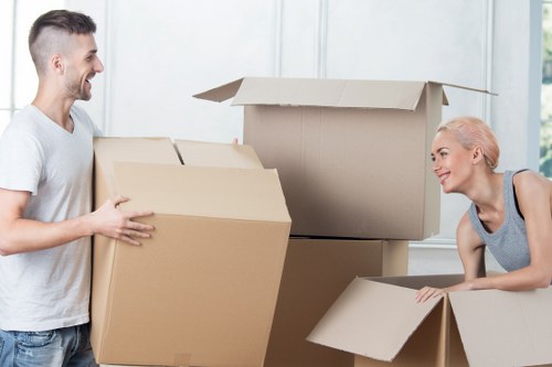 Packed household items ready for a home move in Waterloo