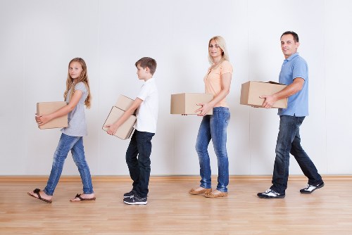 Removal van and moving equipment used for local Waterloo moves