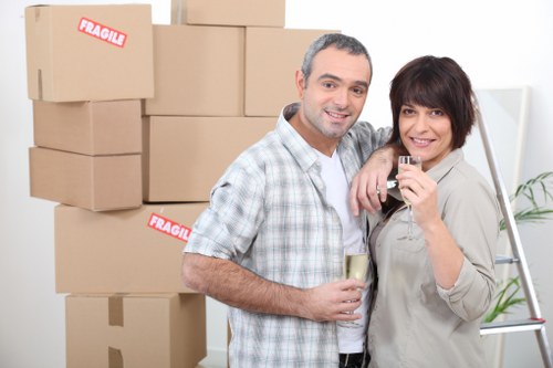 Careful loading of furniture for a local Waterloo removal job